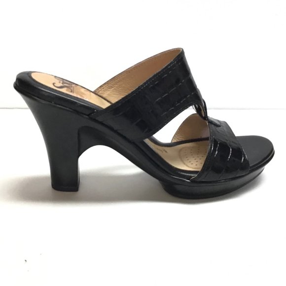 Sofft Patrice 11 43 Croco Leather Mule Sandals - Picture 3 of 6